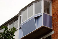 Металлический сайдинг для отделки балкона снаружи